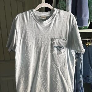 Barstool Light Blue Men's T-Shirt